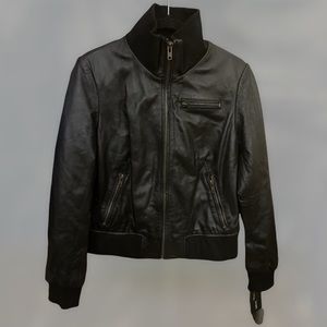Black Rivet Women's Black Leather Jacket